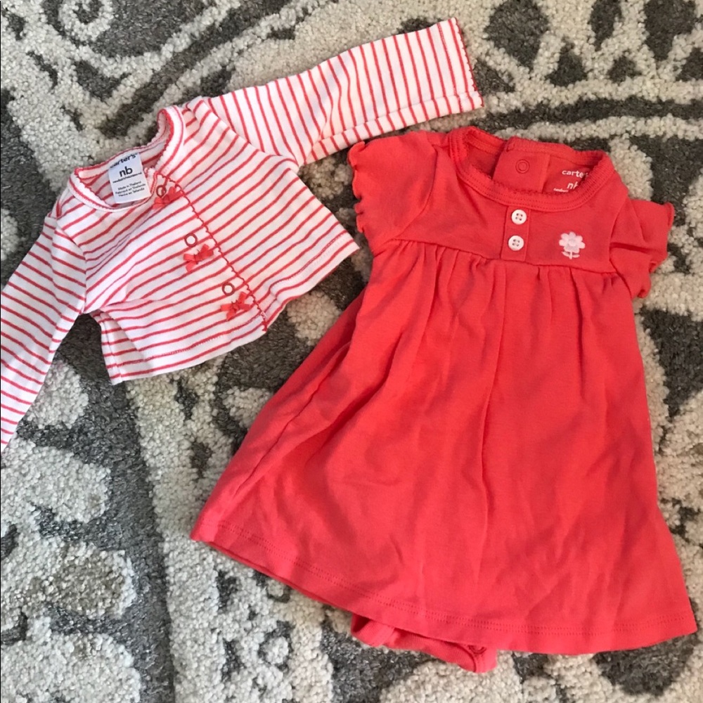 NB dress and cardigan
